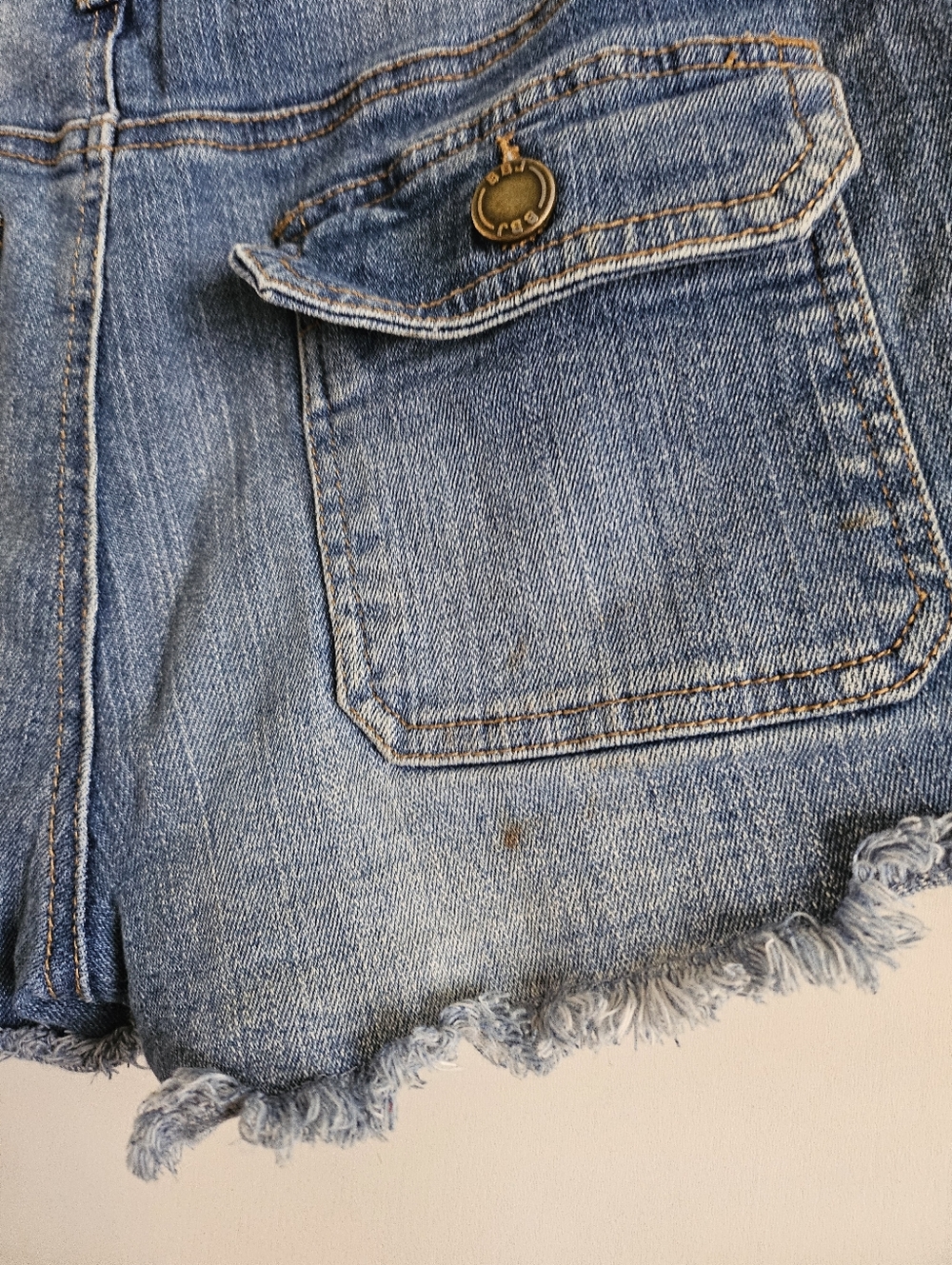 Y2K Boom Boom Jeans Vintage Denim Low Waist Shorts Cotton Womens 11, 29 in waist - Picture 4 of 9